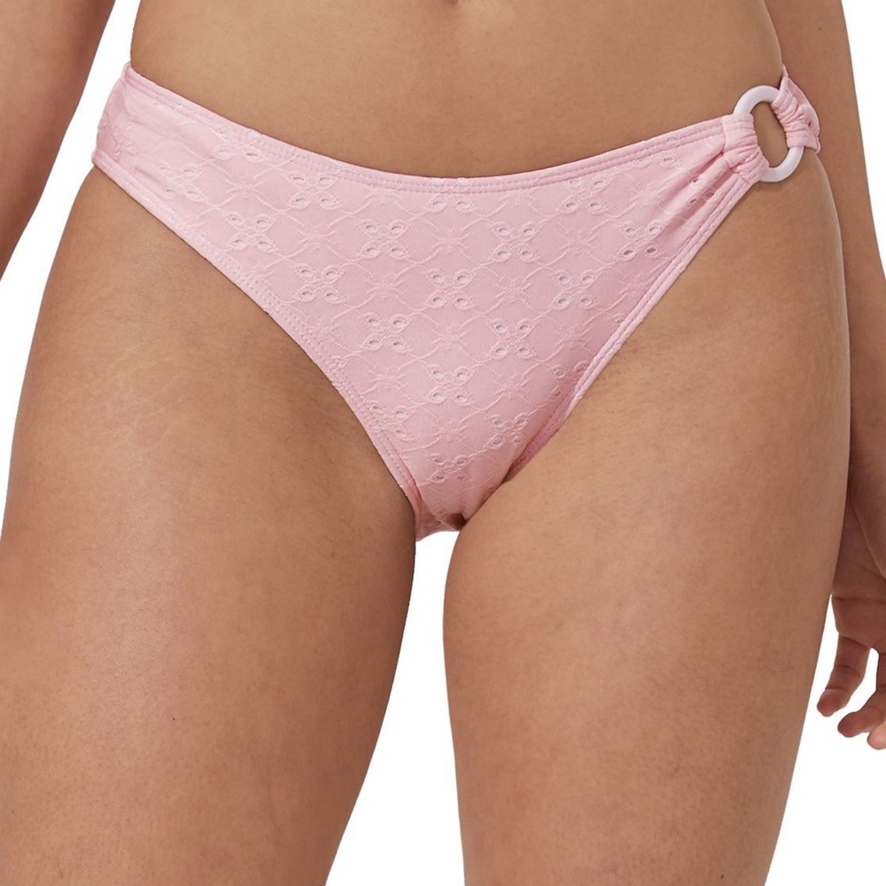 HALARA - NWT Solid Jacquard Bikini Bottom in Putty Pink (Size XS)